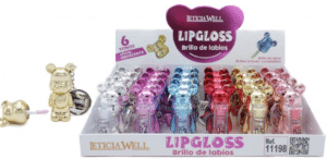 Lipgloss Llavero Osito Iridiscente Leticia Well